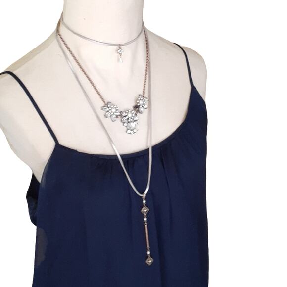 Necklace Layered Suede Charms, Beads Modern Long Length Bohemian Gyspy Elegant - Picture 1 of 11